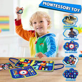 Montessori Busy Board Sensory Learning Toy for Toddlers